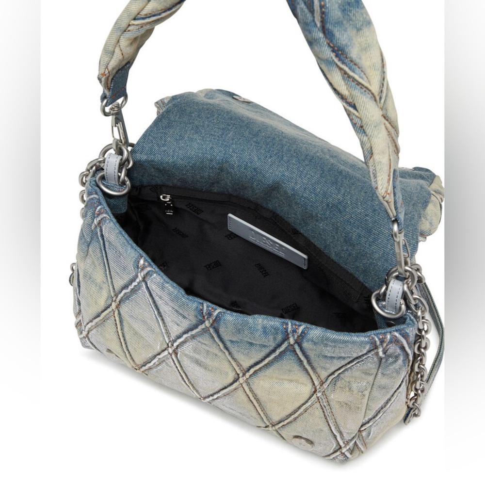 Diesel Charm-D Bag Size M - Denim Light Blue NWT✨ - Picture 4 of 8